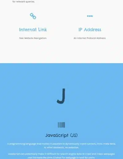 2018 SEO GLOSSARY INFOGRAPHIC