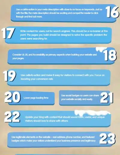SEO CHECKLIST INFOGRAPHIC